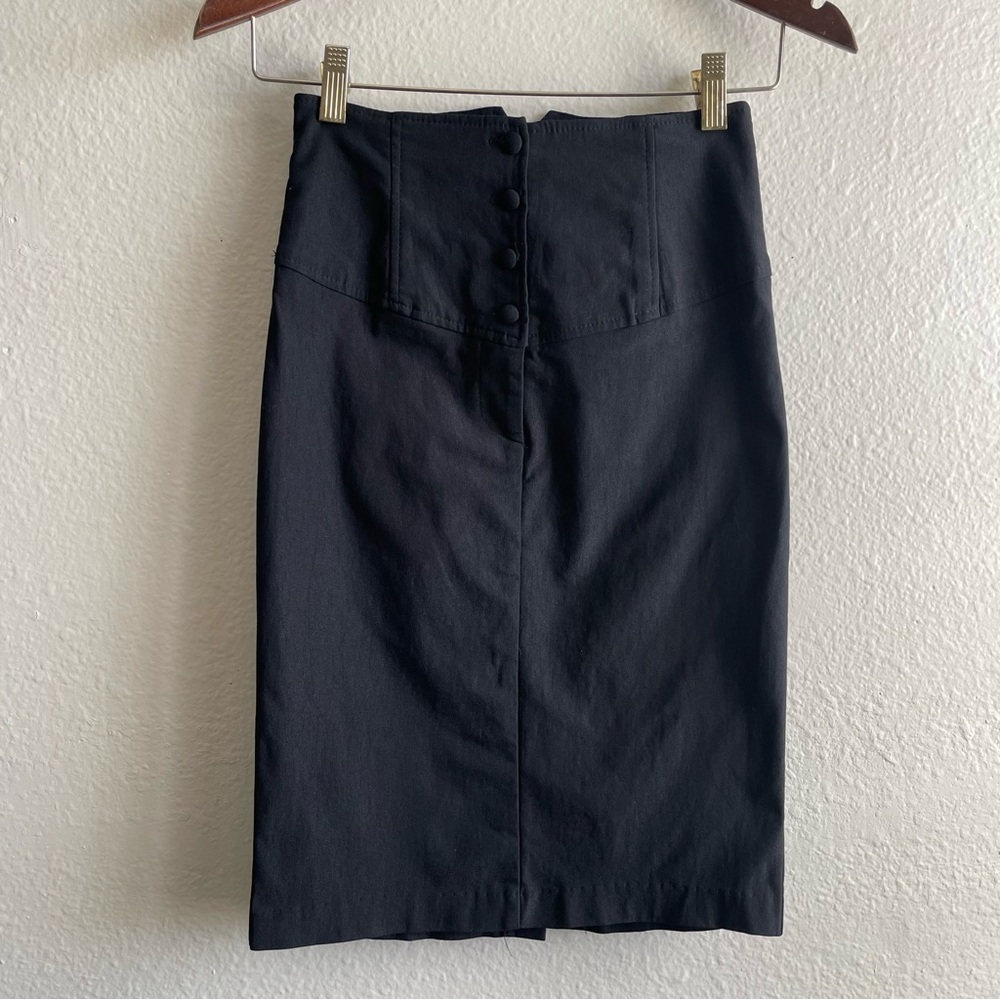 Forever 21 Black Pin-up Style High-Waist Pencil Skirt